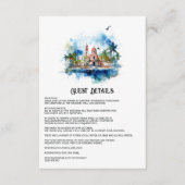 Gastdetails für die Dominikanische Republik Begleitkarte (Vorderseite)