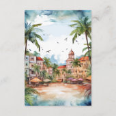 Gastdetails für die Dominikanische Republik Begleitkarte (Rückseite)