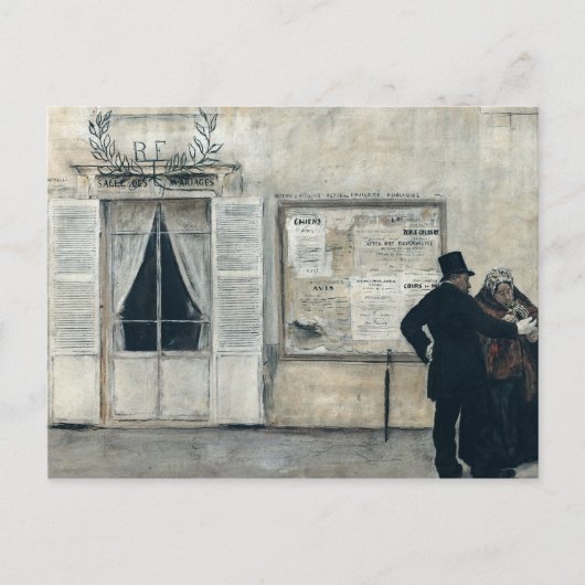 Gäste, die für die Hochzeitsfeier Gewartet sind Postkarte (Vorderseite)