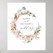 Gäste unterschreiben sich um Hochzeit von erdigen  Poster (Vorne)