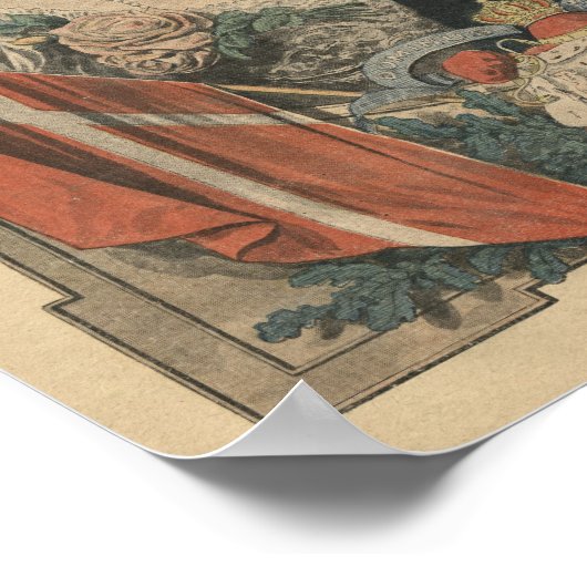 Gäste von Frankreich, König Friedrich VIII. und Kö Poster (Ecke)