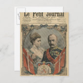 Gäste von Frankreich, König Friedrich VIII. und Kö Postkarte (Vorne/Hinten)