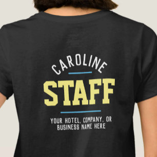 Gästebetreuung-Shirt mit beidseitigem Druck T-Shirt