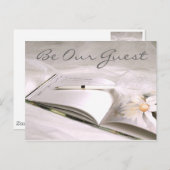 Gästebokarte Save the Date (2), Seien Sie unser Ga Ankündigungspostkarte (Vorne/Hinten)