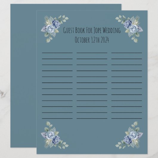 Gästebuch (Vorne/Hinten)