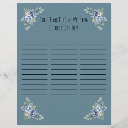 Gästebuch (Vorderseite)