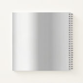 Gästebuch 25th Wedding Anniversary Silber Foto Notizblock (Rückseite)