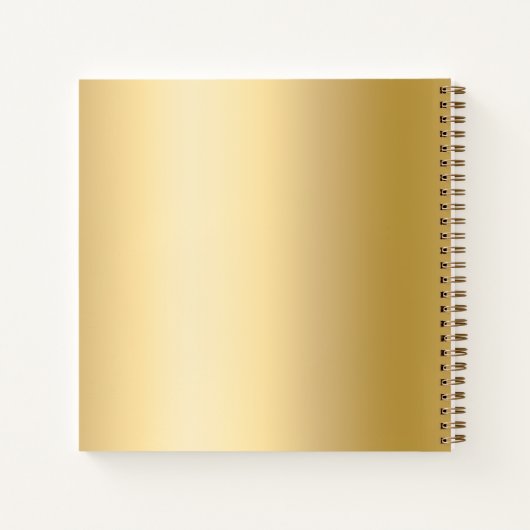 Gästebuch 50th Wedding Anniversary Gold Foto Notizblock (Rückseite)