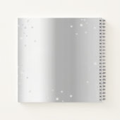 Gästebuch 60. Hochzeitstag Silberfloralen Notizblock (Rückseite)