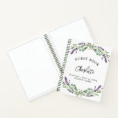 Gästebuch Abschluss lavender violet eucalyptus Notizblock (Innenseite)