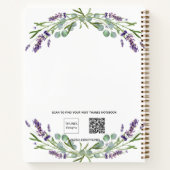 Gästebuch Abschluss lavender violet eucalyptus Notizblock (Rückseite)