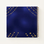 Gästebuch Abschluss Marineblau Notizblock (Rückseite)