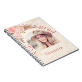Gästebuch Abschluss Pampas Gras Blush Foto Notizblock (Rechte Seite)