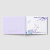 Gästebuch | Aquarelllavender - Dusty Blue (Voll)