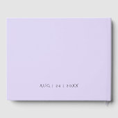 Gästebuch | Aquarelllavender - Dusty Blue (Rückseite)