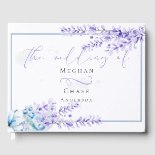 Gästebuch Aquarelllavender - Dusty Blue