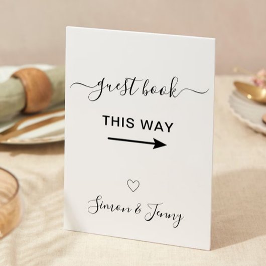 Gästebuch auf diese Weise signieren Einladung