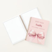 Gästebuch Baby Dusche Rosa Bug Girl Notizblock (Innenseite)