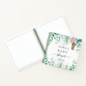 Gästebuch Baby Dusche rosa Teddy Wald Notizblock (Innenseite)