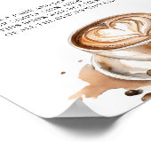 Gästebuch Baby Is Brewing Coffee Baby Shower (Ecke)
