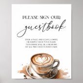 Gästebuch Baby Is Brewing Coffee Baby Shower (Vorne)