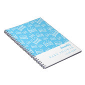 Gästebuch Baby Showblauen Krippenjunge Notizblock (Rechte Seite)