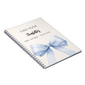 Gästebuch Baby Showbou, beige creme Notizblock (Rechte Seite)