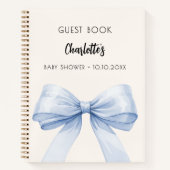 Gästebuch Baby Showbou, beige creme Notizblock (Vorderseite)