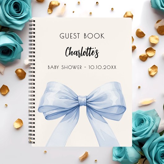 Gästebuch Baby Showbou, beige creme Notizblock