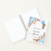 Gästebuch Baby Showboy Teddy Pampas Gras Notizblock (Innenseite)