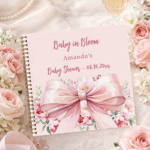 Gästebuch Baby Shower Bugblume Foto Notizblock