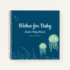 Gästebuch Baby Showjellyfish Boy Blue Notizblock