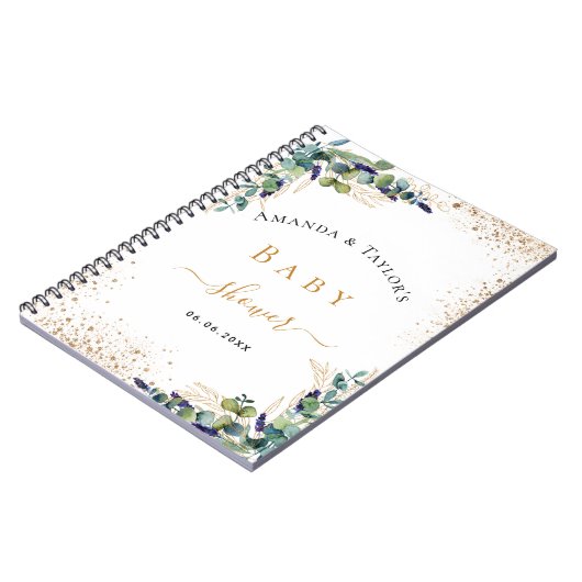 Gästebuch Babydusche Notizblock (Linke Seite)