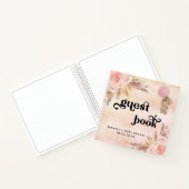 Gästebuch Babydusche Teddy Bären Pampas Gras Notizblock (Innenseite)