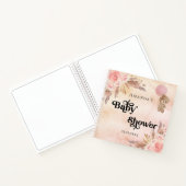 Gästebuch Babydusche Teddy Pampas Gras Blüte Notizblock (Innenseite)
