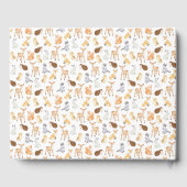 Gästebuch Babydusche Tiere niedlich (Rückseite)