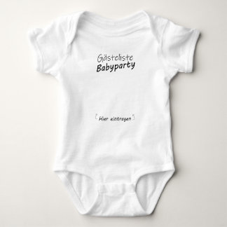 Gästebuch Babyparty Geburt Junge Mädchen Gästelist Baby Strampler