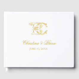 Gästebuch BC Monogram oder CB Monogram