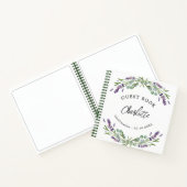 Gästebuch Bestätigung lavender violet eucalyptus Notizblock (Innenseite)