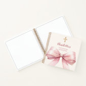 Gästebuch Bestätigung rot Rosa Bug Creme Notizblock (Innenseite)