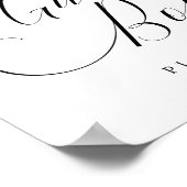 Gästebuch Bitte signieren Elegante Kalligrafie Hoc (Ecke)