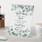 Gästebuch "Blaugrün" Sockelschild (In SItu)