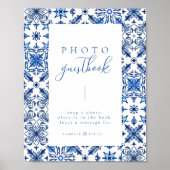 Gästebuch Blue Mediterranean Tile and Citrus (Vorne)