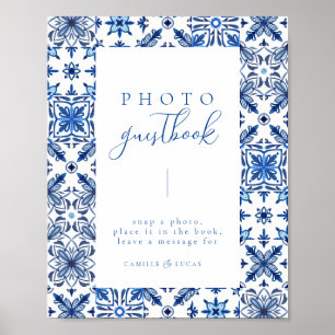 Gästebuch Blue Mediterranean Tile and Citrus
