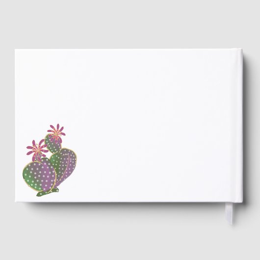 Gästebuch - Blume Cactus (Rückseite)