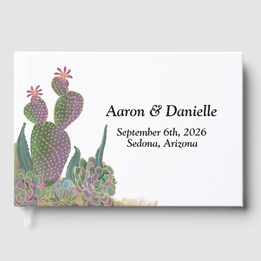 Gästebuch - Blume Cactus (Vorderseite)