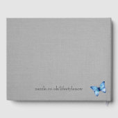 Gästebuch - Blumendesign (Rückseite)