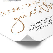 Gästebuch Boho Weihnachtsferien Kinderdusche (Ecke)