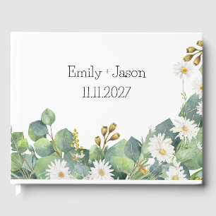 Gästebuch Botanische Hochzeit Eukalyptus + Daisy