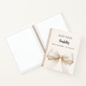 Gästebuch Brautparty Bogen beige Notizblock (Innenseite)